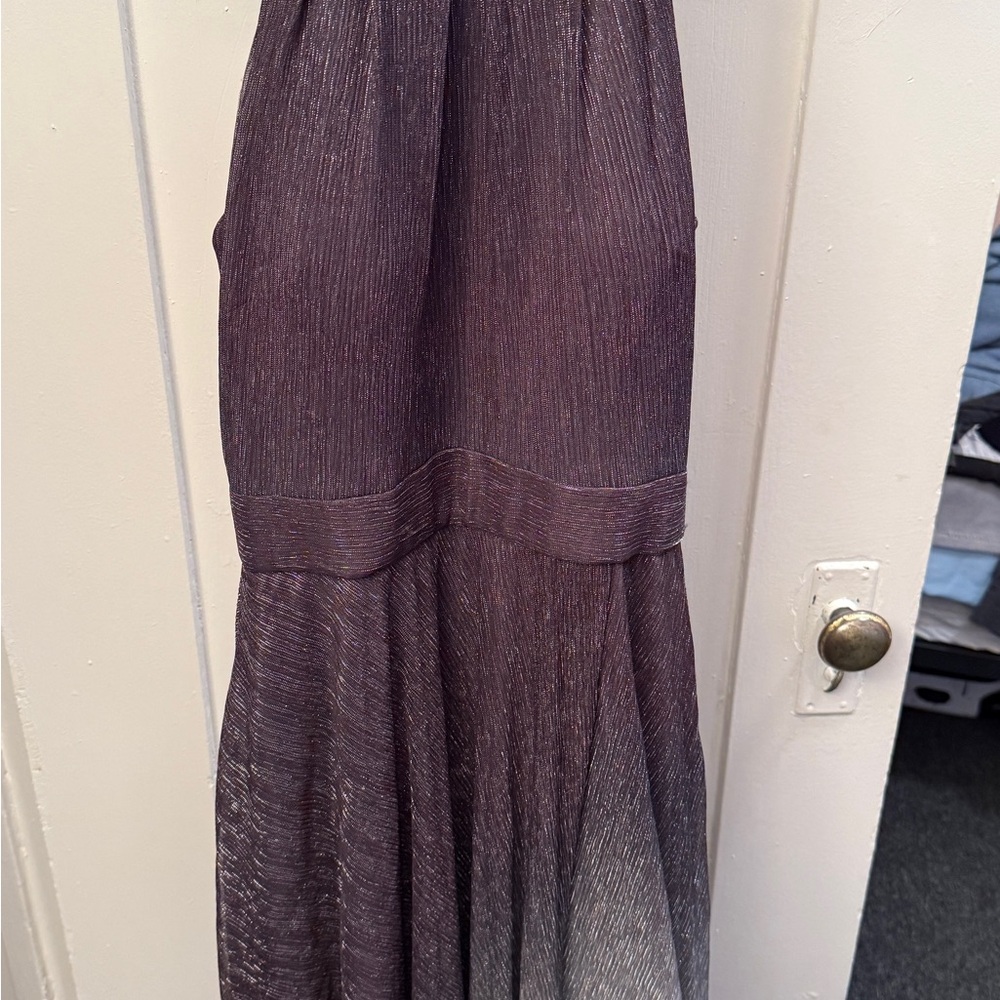 Elegant Purple Sleeveless Dress